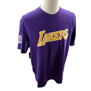 Mitchell & Ness Los Angeles Lakers NBA 17x Champions Purple Tee Shirt XL NEW